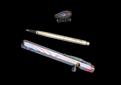 Hand Forged Niobuti Bullet Action Pen — Premium EDC Writing Instrument