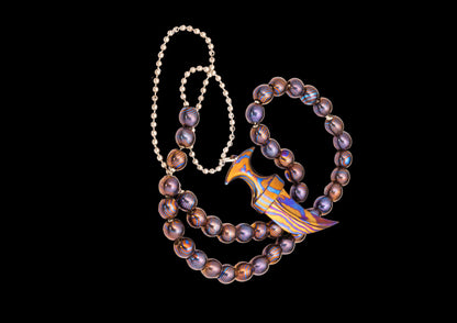 Father's Day Special | 8mm Beaded Bracelet – Mokume Gane | Mokuti | Timascus | SS Damascus