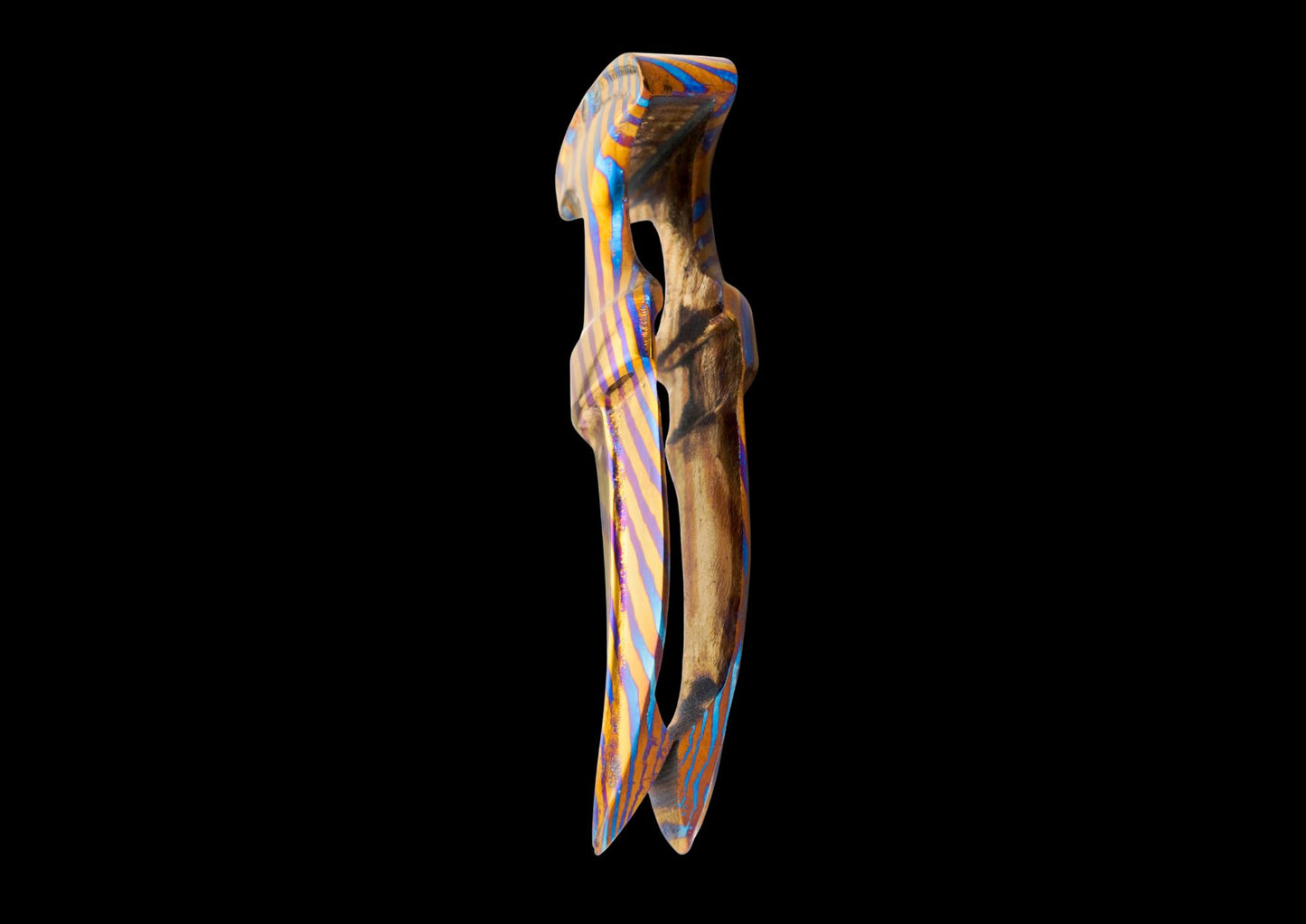 Hand Forged MokuTi Timascus Money Clip Limited Edition