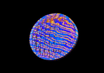 Hand Forged Mokuti Solid Worry Coin 3D Dragon Skin Texture