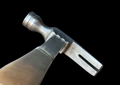 Standard Size Damascus Steel Hammer — Hand Forged