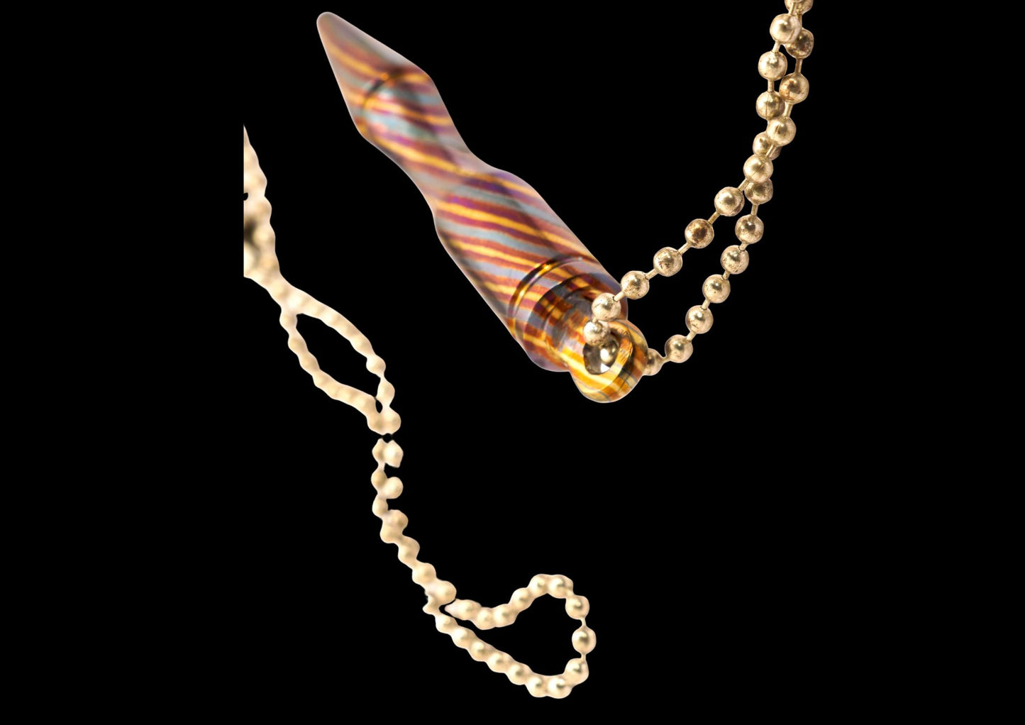 MokuTi Bullet Pendant Necklace — Unisex EDC Jewelry