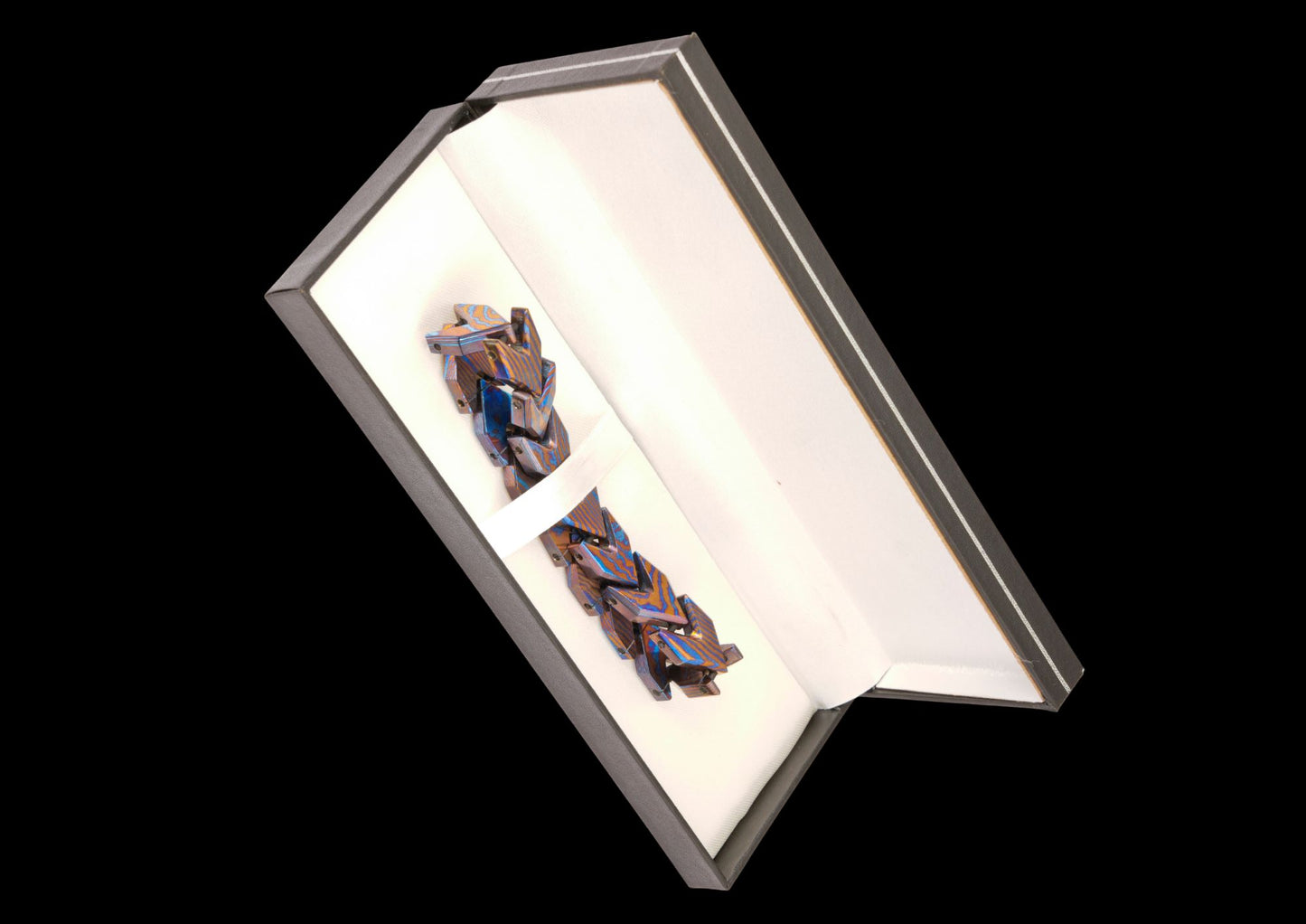 Hand Forged Mokuti Timascus Arrow Flexible Bracelet for Men & Women
