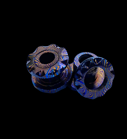 MokuTi 2pcs G23 Ear Gauge 10MM — Hand Forged Titanium Body Jewelry