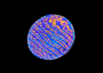 Hand Forged Mokuti Solid Worry Coin 3D Dragon Skin Texture