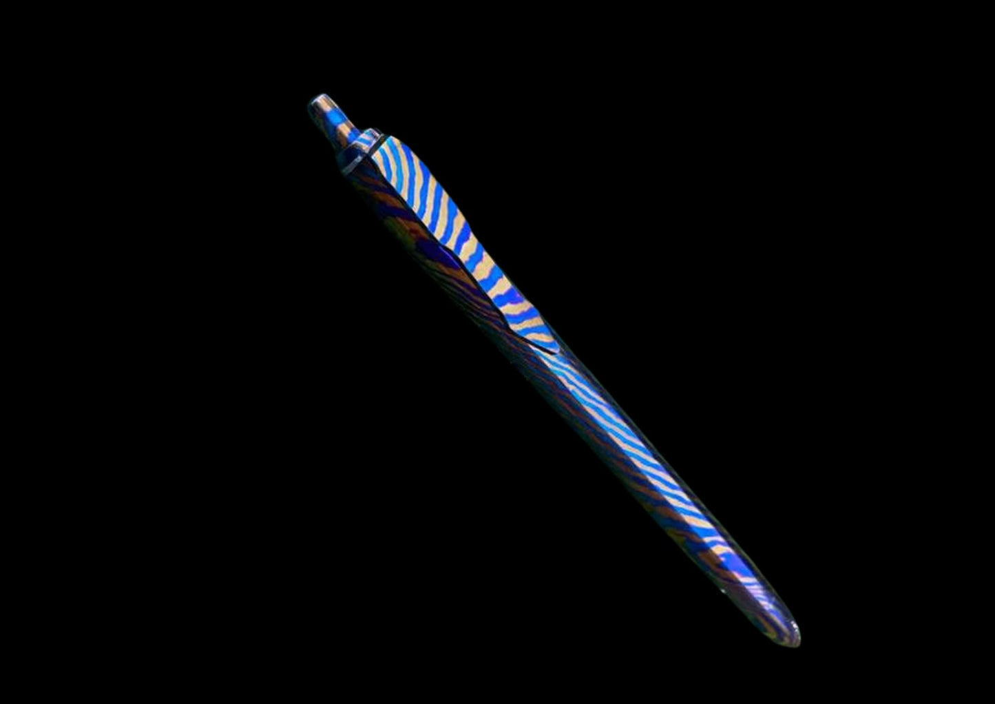 Hand Forged Mokuti Click Pen — Premium EDC Writing Instrument