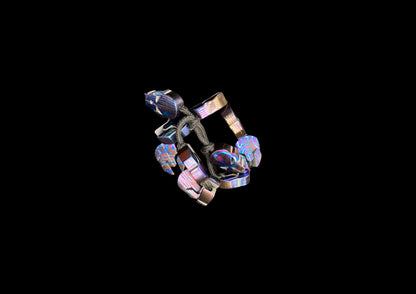 Hand Forged Timascus Spartan Bracelet