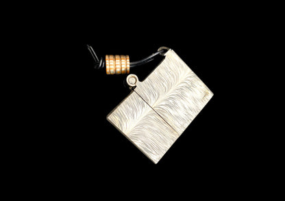 Father's Day Special | Hand Forged Feather Damascus Zippo Lighter Case