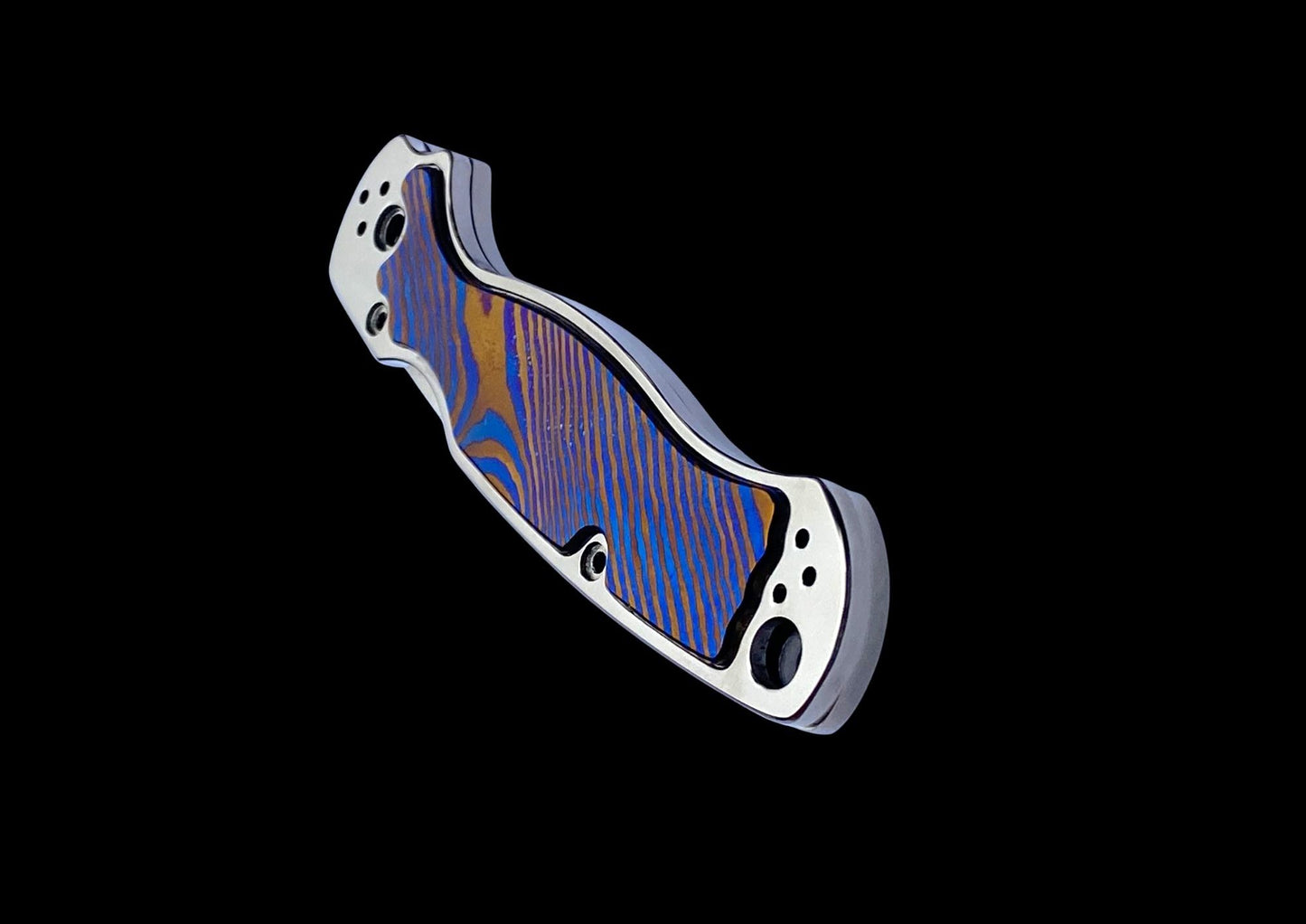 Spyderco Paramilitary 2 TC4 Titanium Scales with Mokuti Inlays