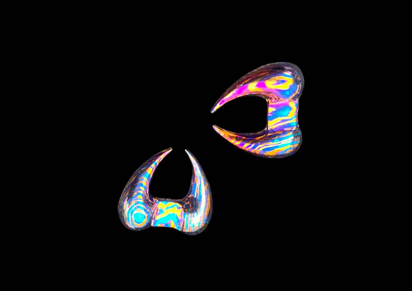 Handmade Timascus Pair of 3D CNC Cuff Links