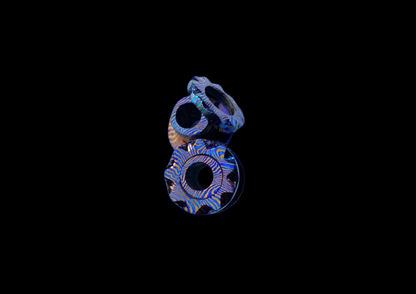 MokuTi 2pcs G23 Ear Gauge 10MM — Hand Forged Titanium Body Jewelry