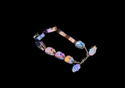 Hand Forged Timascus Spartan Bracelet