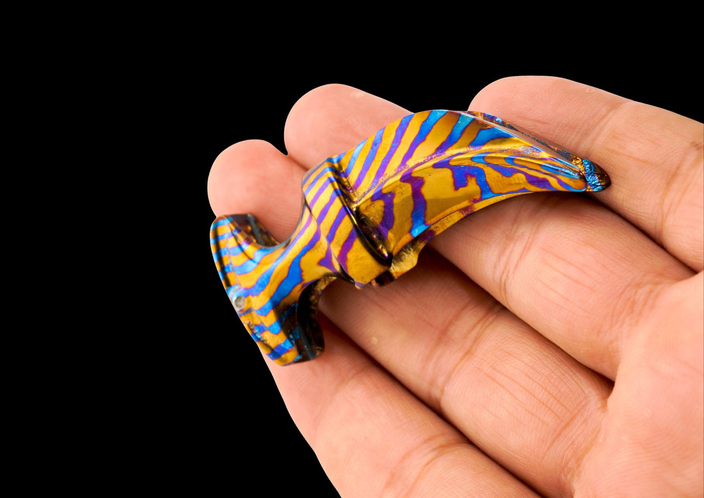 Hand Forged MokuTi Timascus Money Clip Limited Edition