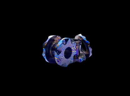 MokuTi 2pcs G23 Ear Gauge 12MM — Hand Forged Titanium Body Jewelry