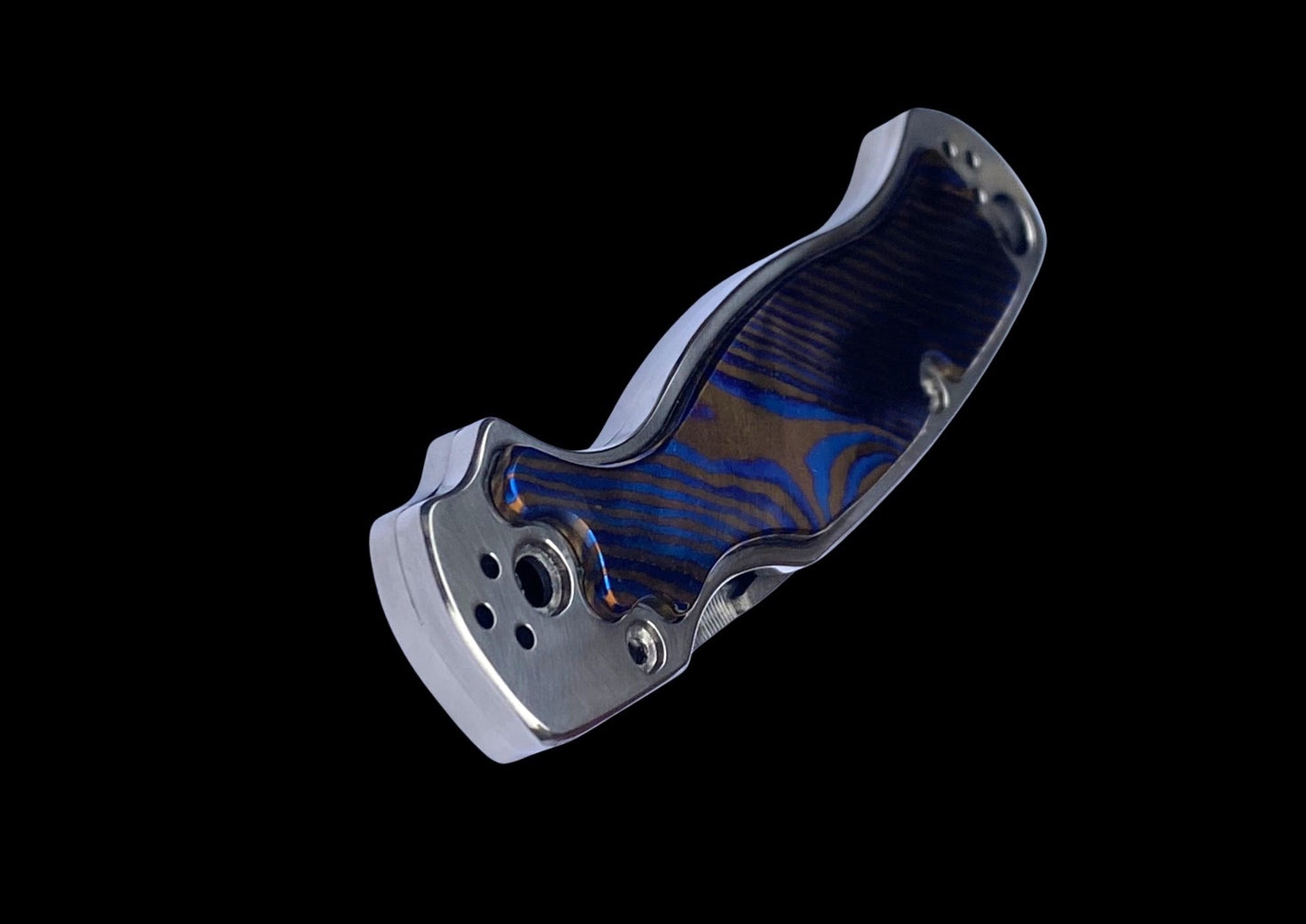 Spyderco Paramilitary 2 TC4 Titanium Scales with Mokuti Inlays