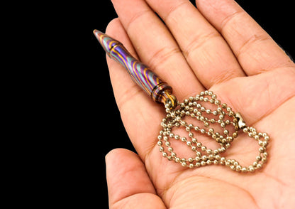 MokuTi Bullet Pendant Necklace — Unisex EDC Jewelry