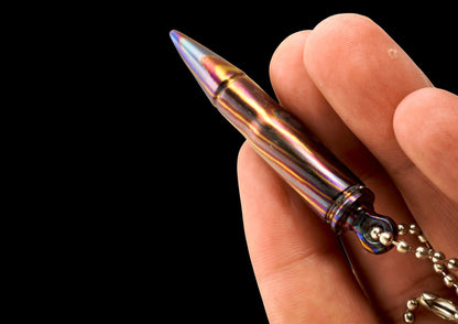 MokuTi Bullet Pendant Necklace — Hand Forged Titanium EDC Jewelry