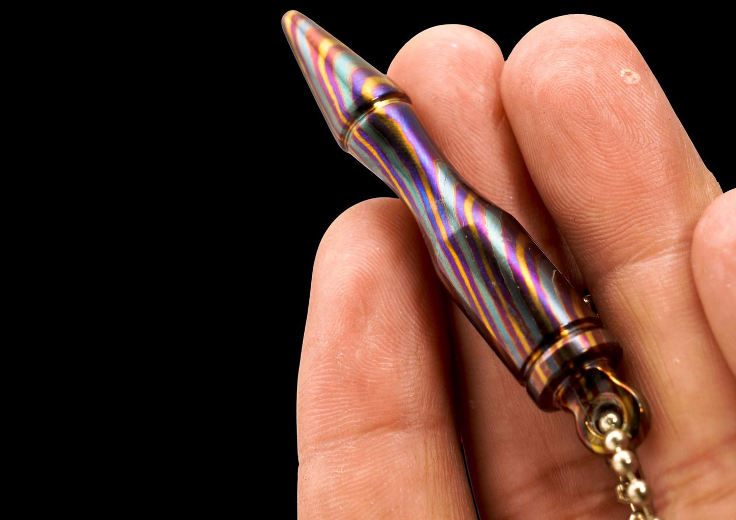 MokuTi Bullet Pendant Necklace — Unisex EDC Jewelry