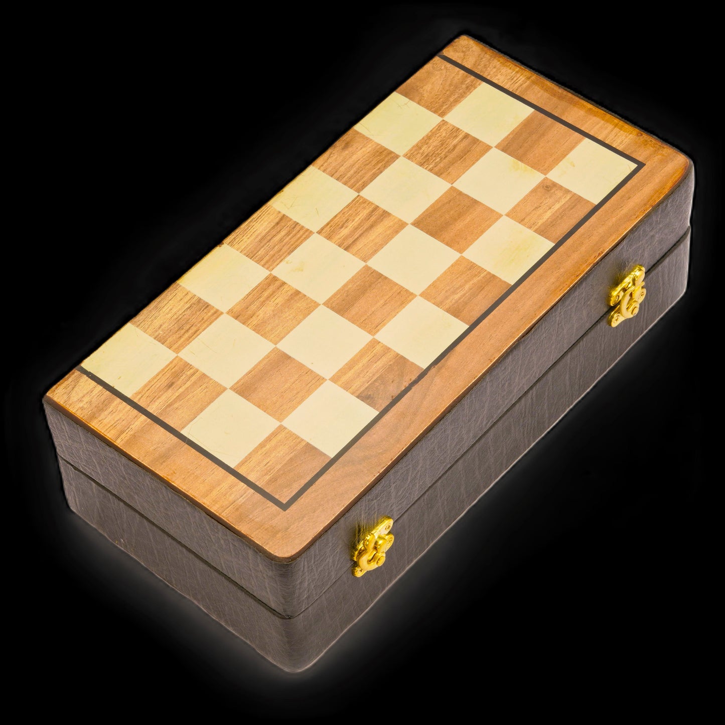 32-Piece Magnetic Chess Set — 16 Mokuti & 16 SS Damascus