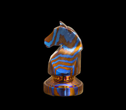 32-Piece Magnetic Chess Set — 16 Mokuti & 16 SS Damascus