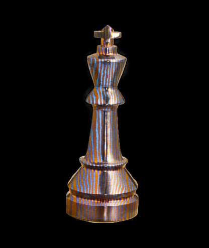 32-Piece Magnetic Chess Set — 16 Mokuti & 16 SS Damascus