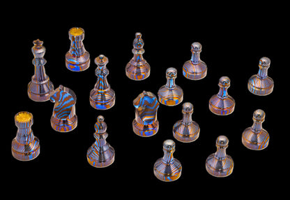 Hand Forged Mokuti Magnetic Chess Set — 16 Pieces
