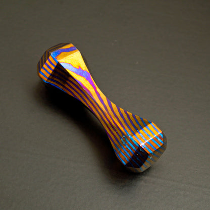 Hand Forged NiobiuTi 6 Sided Begleri Knuckle Roller Fidget Toy