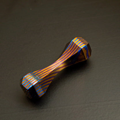Hand Forged NiobiuTi 6 Sided Begleri Knuckle Roller Fidget Toy