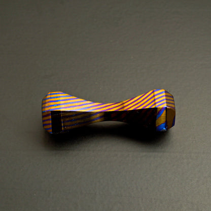 Hand Forged NiobiuTi 6 Sided Begleri Knuckle Roller Fidget Toy
