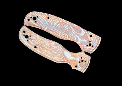Spyderco Shaman Mokume Gane Both-Side Scales Upgrade — Full Handle Transformation