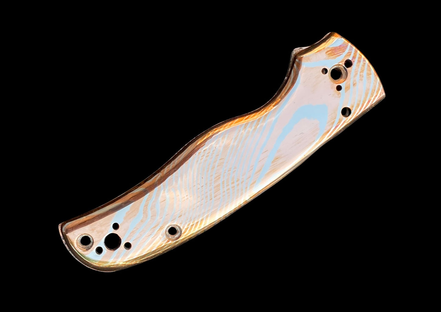 Spyderco Shaman Mokume Gane Both-Side Scales Upgrade — Full Handle Transformation