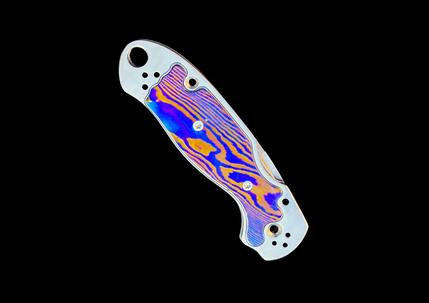Spyderco Para 3 TC4 Titanium Scales with Mokuti Inlay — Upgrade Your Everyday Carry