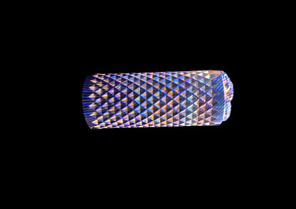 Hand-Forged Mokuti Timascus EDC Fidget Worry Tool – Diamond Knurled Titanium Damascus