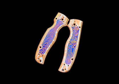 Spyderco Shaman Mokume Gane Both-Side Scales with Mokuti Inlay — The Ultimate Handle Upgrade