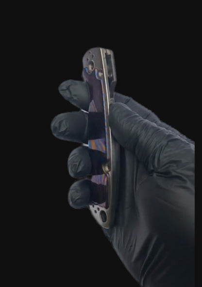 Spyderco Paramilitary 2 TC4 Titanium Scales with Mokuti Inlays