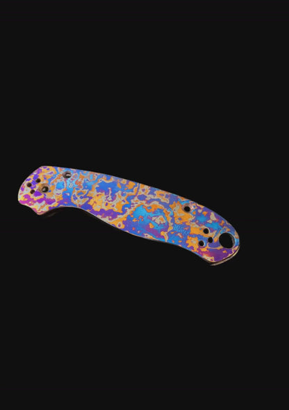 Spyderco Paramilitary 2 Full Mokuti Random Pattern Both Side Scales