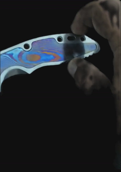 Rick Hinderer XM-18 TC4 Titanium Scale with Mokuti Inlay — Elevate Your Hinderer