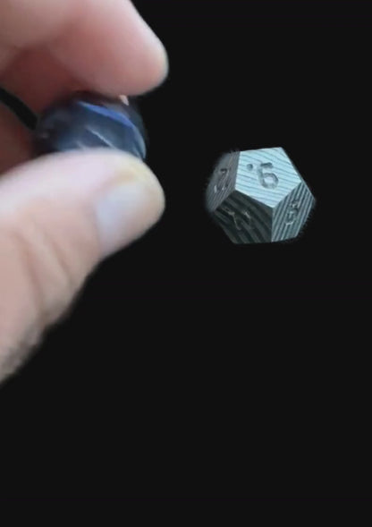 Hand Forged Mokuti SS Damascus DnD Dice Set